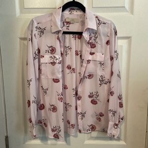 Floral pink blouse